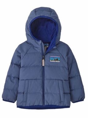 Patagonia Baby Cotton Down Jacket AND Navy Bib Snow Pants